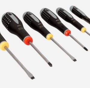 ERGO™ Slotted/Phillips Screwdriver Set with Rubber Grip – 6 Pcs (BE-9881)
